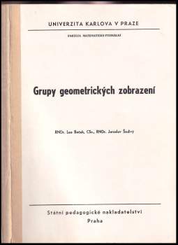 Grupy geometrických zobrazení