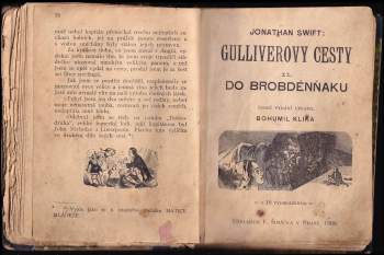 Jonathan Swift: Gulliverovy cesty díl I-III (Do Liliputu, Do Brobdénňaku, Do země Hujhnhnmů)