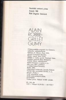 Alain Robbe-Grillet: Gumy