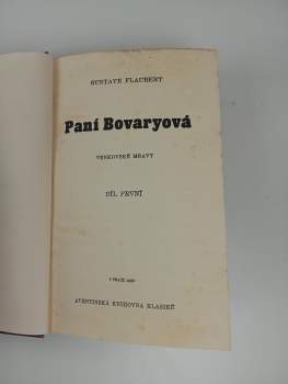 Gustave Flaubert: Paní Bovaryová