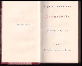 Sigrid Undset: Gymnadenia