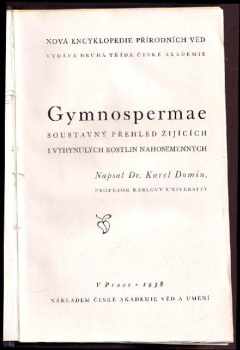 Karel Domin: Gymnospermae