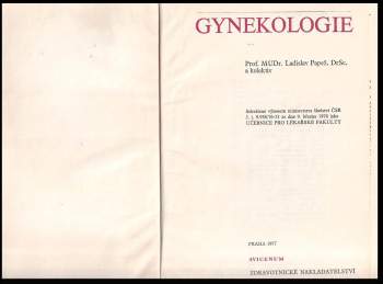 Ladislav Papež: Gynekologie