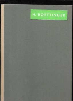 Hugo Boettinger: H. Boettinger : výbor z díla