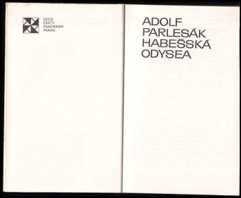 Adolf Parlesák: Habešská odysea