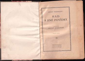 Josef Merhaut: Had a jiné povídky