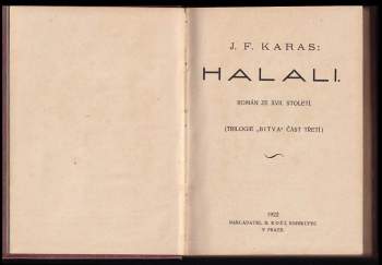 Josef František Karas: Halali