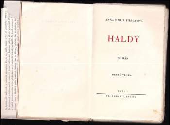 Anna Maria Tilschová: Haldy