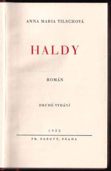 Anna Maria Tilschová: Haldy