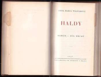 Anna Maria Tilschová: Haldy