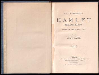 William Shakespeare: Hamlet králevic dánský