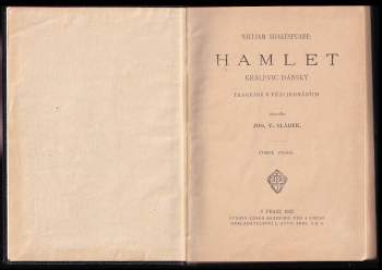 William Shakespeare: Hamlet, králevic dánský