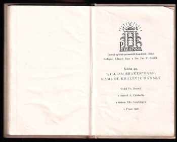 William Shakespeare: Hamlet, kralevic dánský