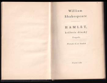 William Shakespeare: Hamlet, králevic dánský