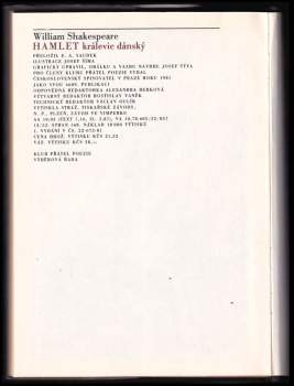 William Shakespeare: Hamlet, králevic dánský