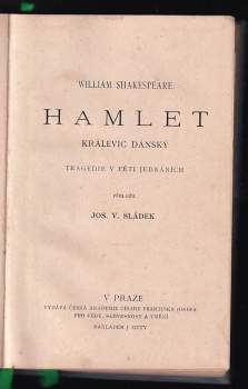 William Shakespeare: Hamlet, králevic dánský