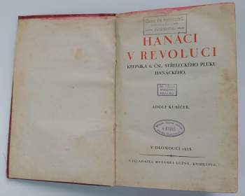Adolf Kubíček: Hanáci v revoluci