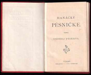 Ondřej Přikryl: Hanácky pěsničke