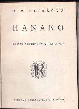 Barbora Markéta Eliášová: Hanako