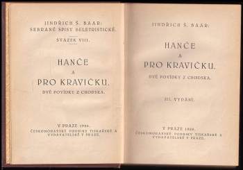 Jindřich Šimon Baar: Hanče a Pro kravičku