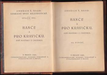 Jindřich Šimon Baar: Hanče a Pro kravičku