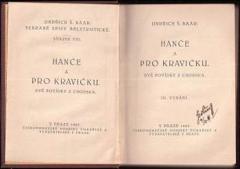 Jindřich Šimon Baar: Hanče a Pro kravičku