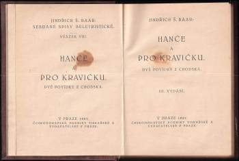 Jindřich Šimon Baar: Hanče a Pro kravičku