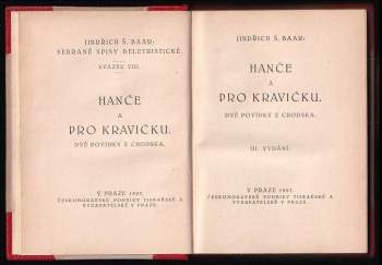 Jindřich Šimon Baar: Hanče a Pro kravičku