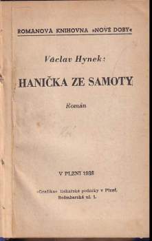 Václav Hynek: Hanička ze samoty