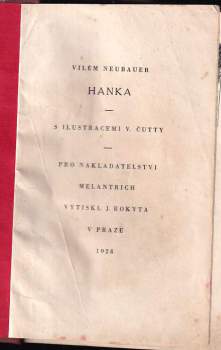 Vilém Neubauer: Hanka