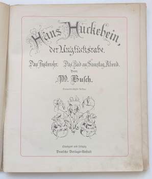 Wilhelm Busch: Hans Huckebein, der Unglücksrabe