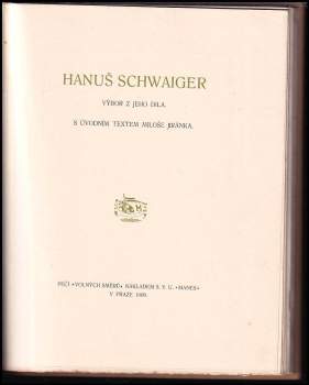 Hanuš Schwaiger: Hanuš Schwaiger