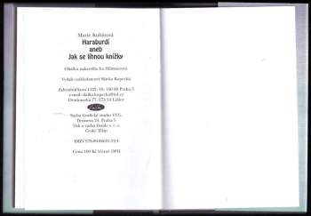 Marie Kubátová: Haraburdí, aneb, Jak se líhnou knížky