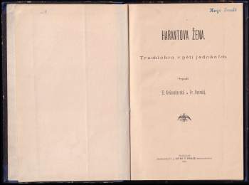 Eliška Krásnohorská: Harantova žena