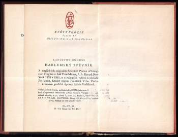 Langston Hughes: Harlemský zpěvník