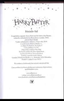 J. K Rowling: Harry Potter a Fénixův řád