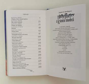 J. K Rowling: Harry Potter a kámen mudrců - 1. VYDÁNÍ
