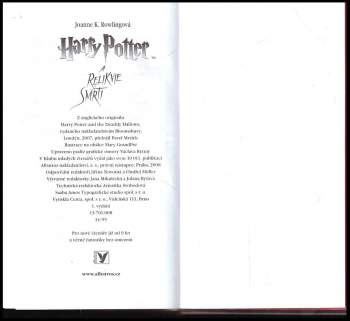 J. K Rowling: Harry Potter a relikvie smrti