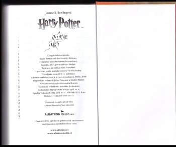 J. K Rowling: Harry Potter a relikvie smrti