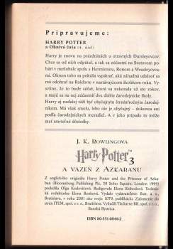 J. K Rowling: Harry Potter a väzeň z Azkabanu