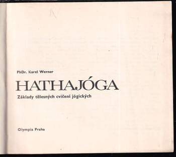 Karel Werner: Hathajóga