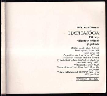Karel Werner: Hathajóga