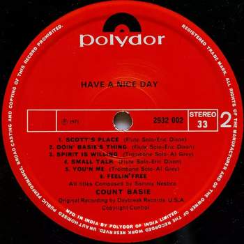Count Basie: Have A Nice Day
