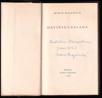Marie Majerová: Havířská balada