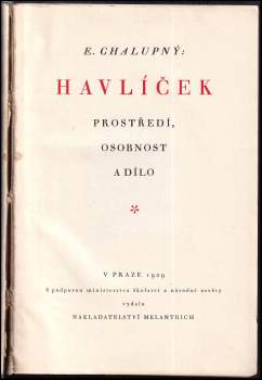 Emanuel Chalupný: Havlíček