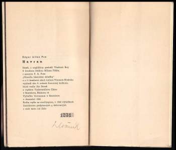 Edgar Allan Poe: Havran