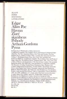 Edgar Allan Poe: Havran ; Zlatý skarabeus ; Príhody Arthura Gordona Pyma