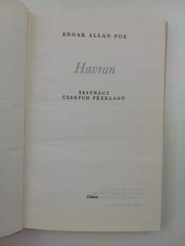 Edgar Allan Poe: Havran