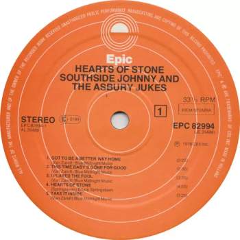 Southside Johnny & The Asbury Jukes: Hearts Of Stone