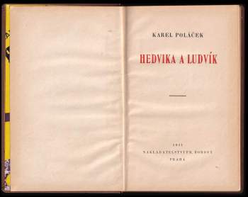Karel Poláček: Hedvika a Ludvík